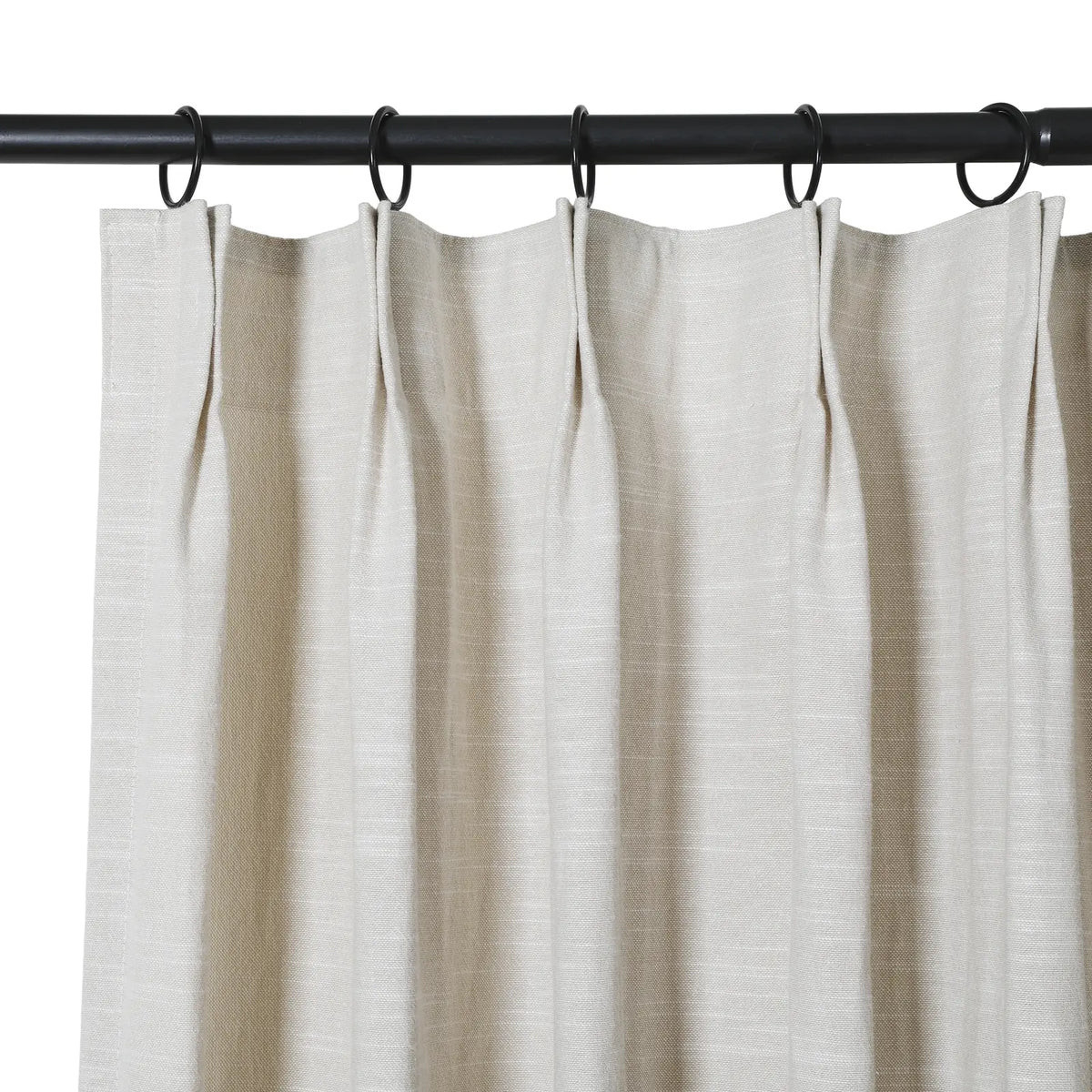 Aira Premium Linen Cotton Curtain Pleated | Drapeful