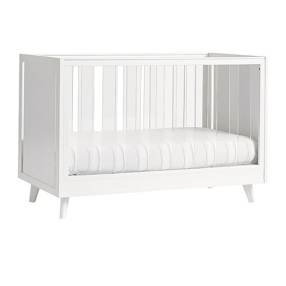 Sloan, Acrylic Side Crib, White, WE Kids | West Elm (US)