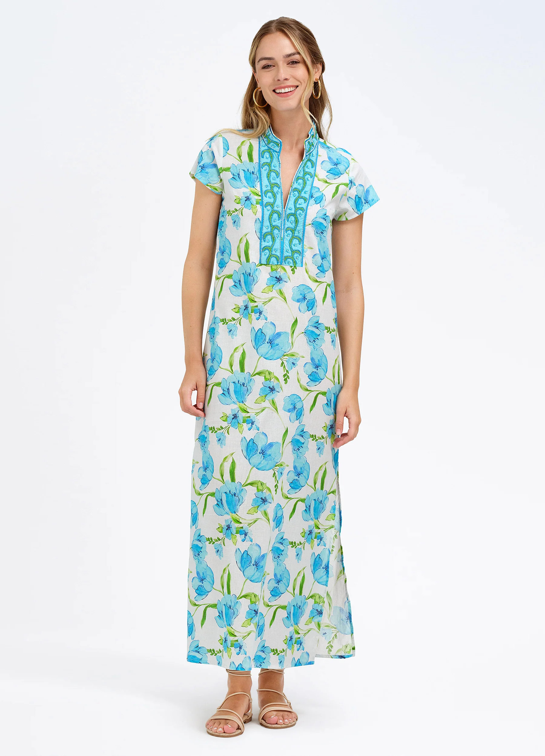 Lana Cap Sleeve Caftan | BELLA TU