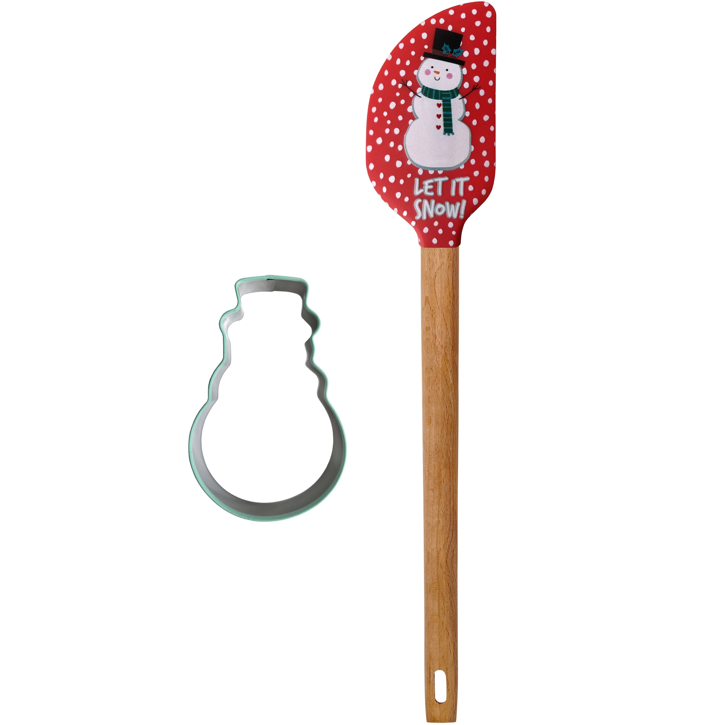 Holiday Time Snowman Spatula with Coordinating Stainless Cookie Cutter, 2 - Piece Set | Walmart (US)