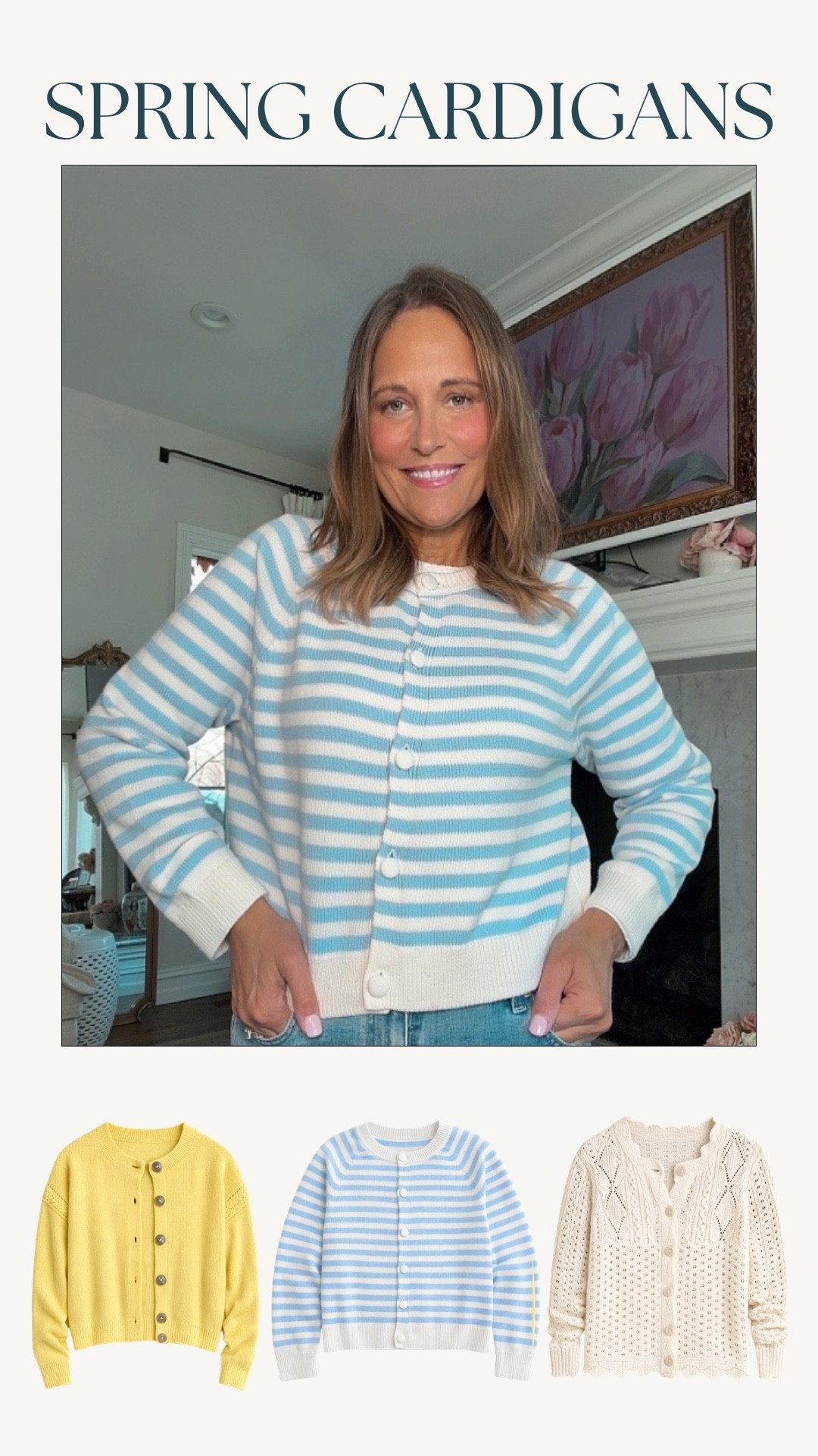 This adorable striped cardigan is from Target and under $50! This is the perfect transitional piece plus they have so many other cute options we tagged below! We’re excited to wear these with white pants and tiered maxi skirts this season!

#LTKdayinmylife #LTKgrwm #LTKootd