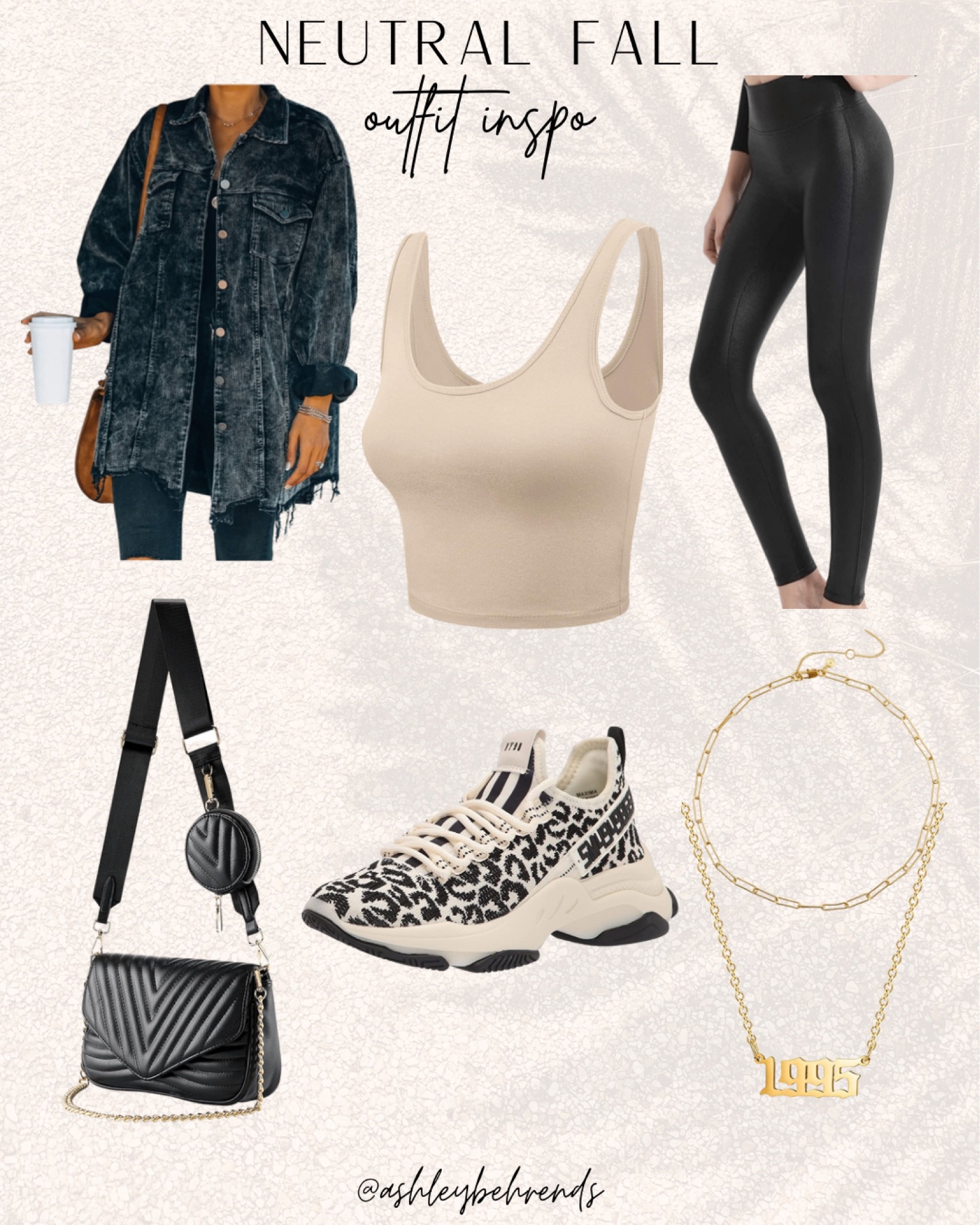 Neutral fall outfit inspo on Amazon 🖤🍂
#amazonfashion #amazonfinds #founditonamazon #neutrals #neutralstyle #outfitidea #outfitinspo #ootd #falloutfit #fallfashion #affordablefashion #styleinspo #henley #tanktop #leggings #fauxleatherleggings #handbag #purse #necklace #goldjewelry #shoes #tennisshoes #athleticshoes #casualoutfit #casualstyle #shacket

#LTKSeasonal #LTKstyletip #LTKunder100