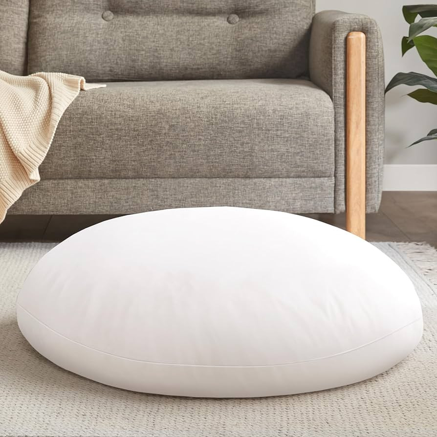 Codi Round Floor Pillow Insert, Large Thick Meditation Cushion, 32 Inch Circular Seating Cushions... | Amazon (US)