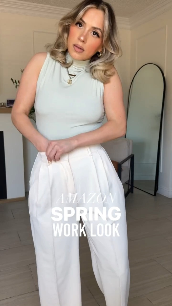 Amazon Business Casual Looks *SPRING EDITION * 

I'm 5'2 babes! See sizing below | LMK if you have questions 😘

Look 1: SMALL LONG THIN in ivory trousers by Funyyzo | SM in mock neck sage green too | XS in Aerie cardigan

Look 2: SM in grey pencil skirt (you'll need shapewear with this; I linked the on I'm wearing). Excellent stretch | SM in light blue cropped button up | I am wearing the shapewear half skirt by Joyshaper in small ! It comes with built-in thongs, but I just cut those out. 

Look 3: SM in khaki barrel pants (low stretch) | XS in TEE from the DROP | SM in men's blazer

Look 4: SM in pencil skirt | XS in T-shirt | SM in MEN'S blazer | I am wearing the shapewear half skirt by Joyshaper in small ! It comes with built-in thongs, but I just cut those out. 


Look 5: SM LONG THIN in GREY trousers | XS in tee 

#LTKWorkwear #LTKootd #LTKgrwm