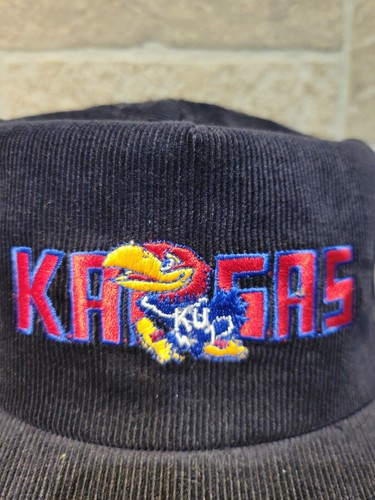 Vtg Kansas Jayhawks Logo NCAA KU  Strapback Hat Cap University Square USA EUC   | eBay | eBay AU