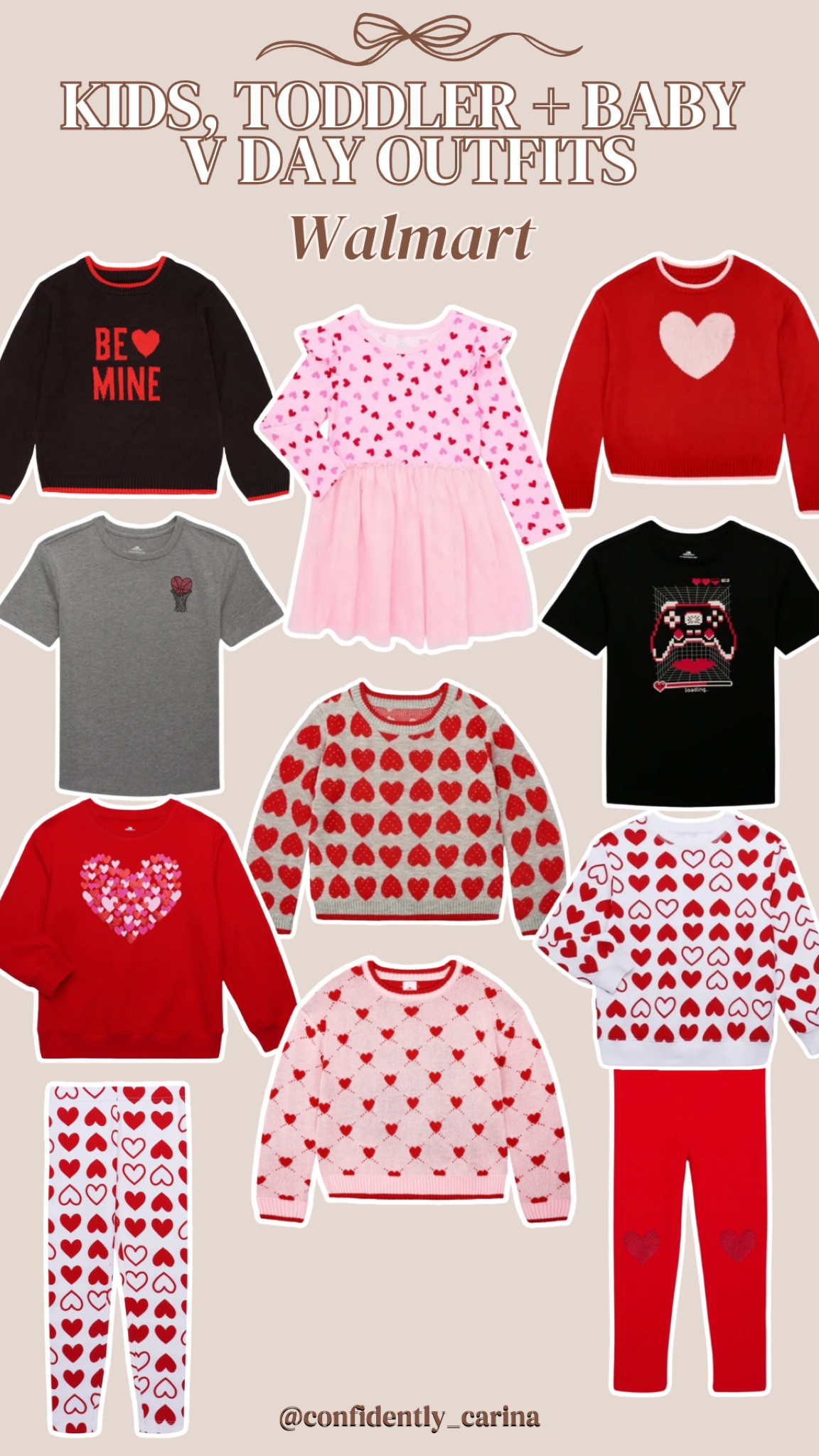 Baby, toddler and kids Valentine’s Day outfits from Walmart 💕💖 

#LTKFindsUnder50 #LTKKids #LTKFamily