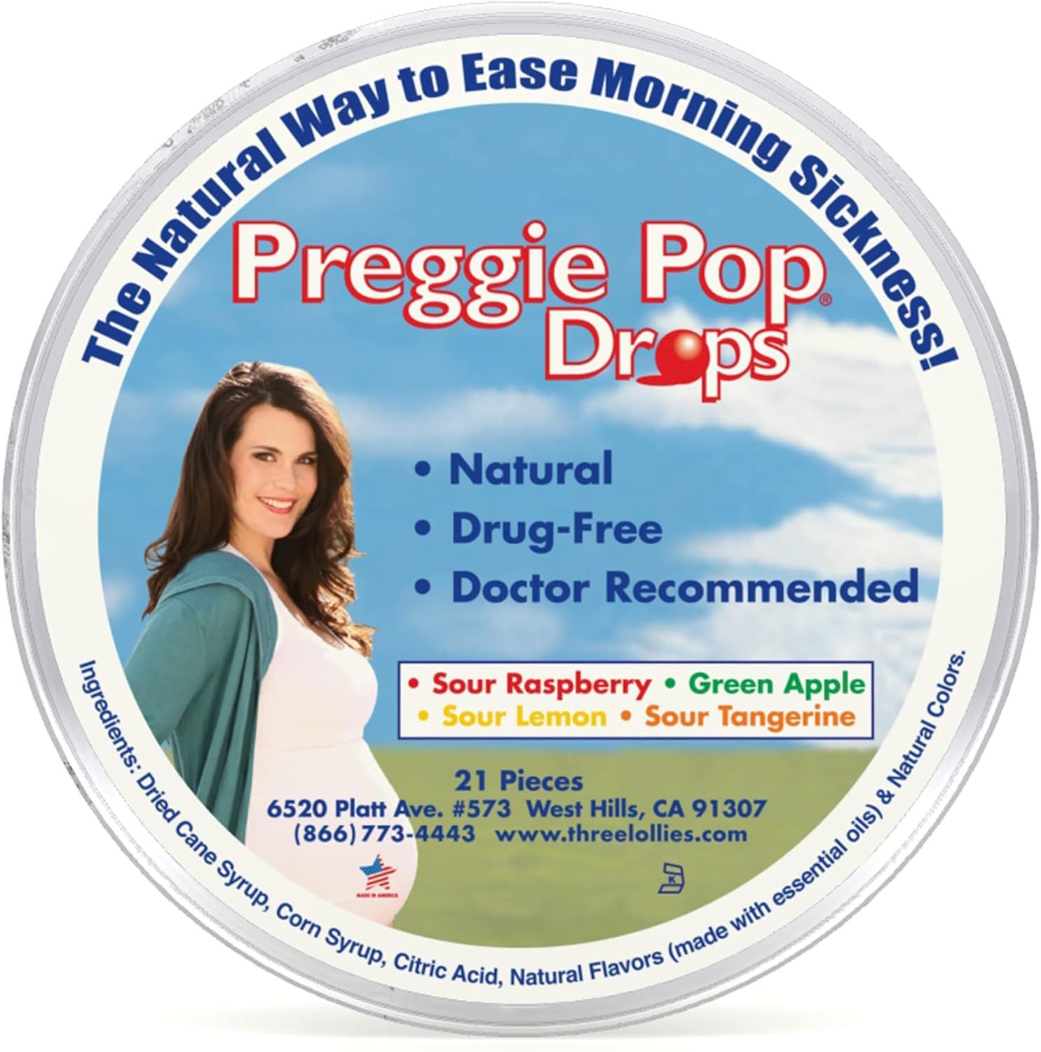 Preggie Pop Drops - 21 Drops - Morning Sickness Relief during pregnancy - Safe for pregnant Mom &... | Amazon (US)