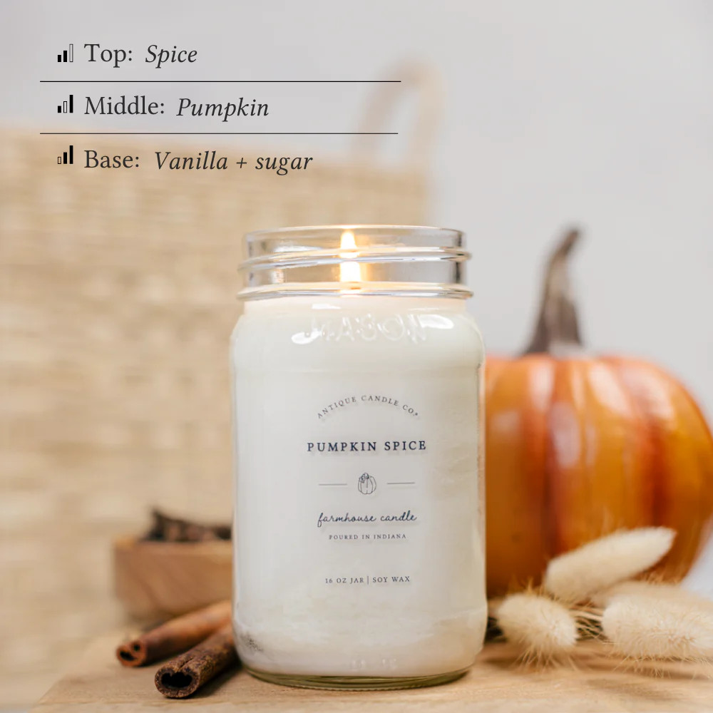 Pumpkin Spice 16 oz candle | Antique Candle Co.