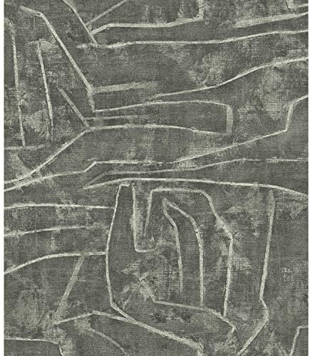 York Wallcoverings PSW1230RL Gray and Glint Urban Chalk Premium Peel and Stick Wallpaper | Amazon (US)