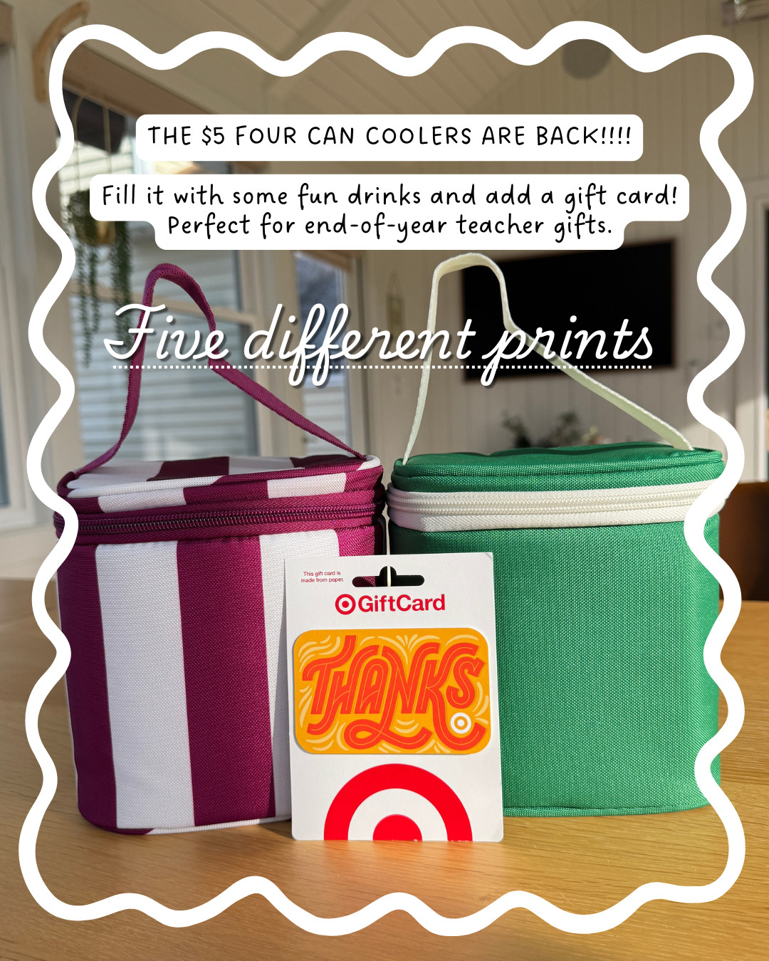 Easy gift idea: fill one of these fun coolers with their fav drinks! 

 #LTKfoodie #LTKOver40 #LTKHome