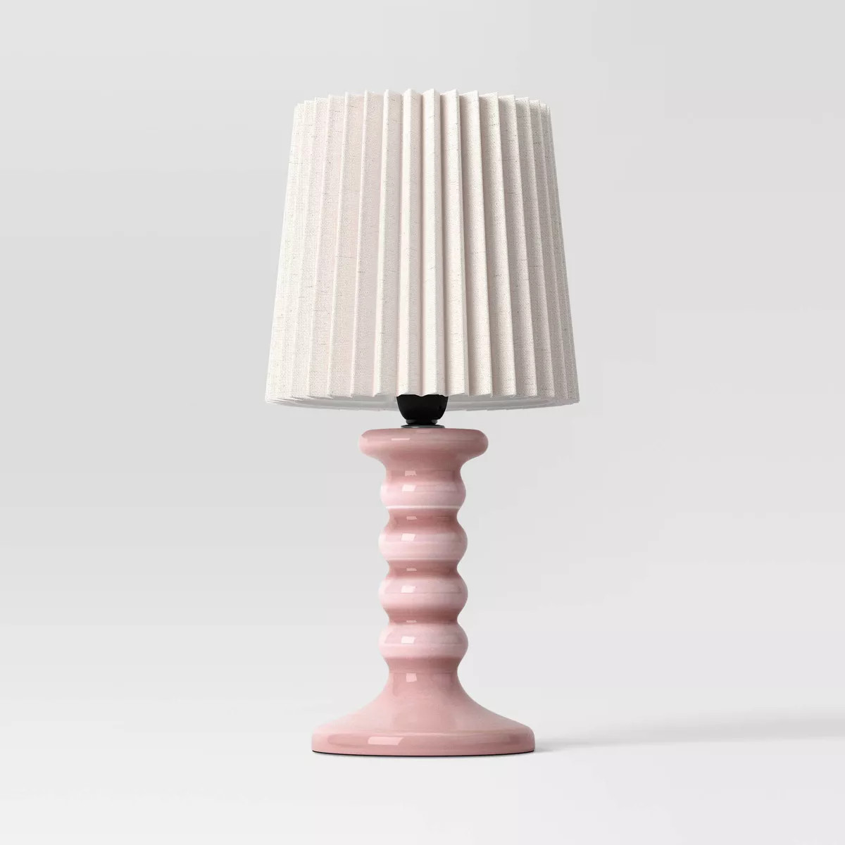 Mini Stick Table with Pleated Shade Lamp Pink - Room Essentials™ | Target