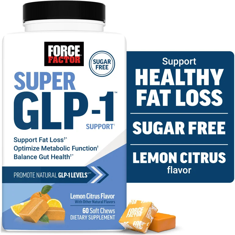 Force Factor Super GLP-1 Support Soft Chews, Promote Natural GLP-1 Production, Support Fat Loss, ... | Walmart (US)