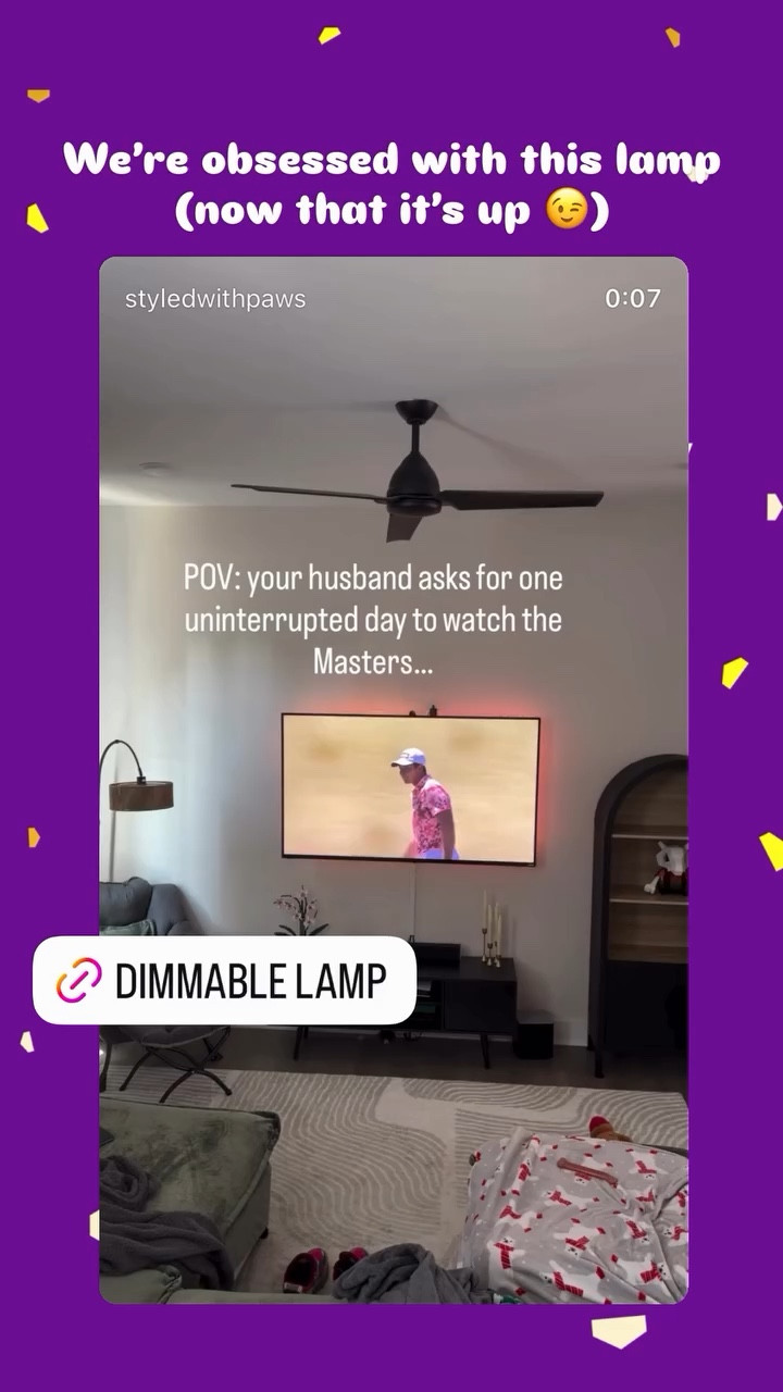 We’re obsessed with this lamp (now that it’s up 😉)