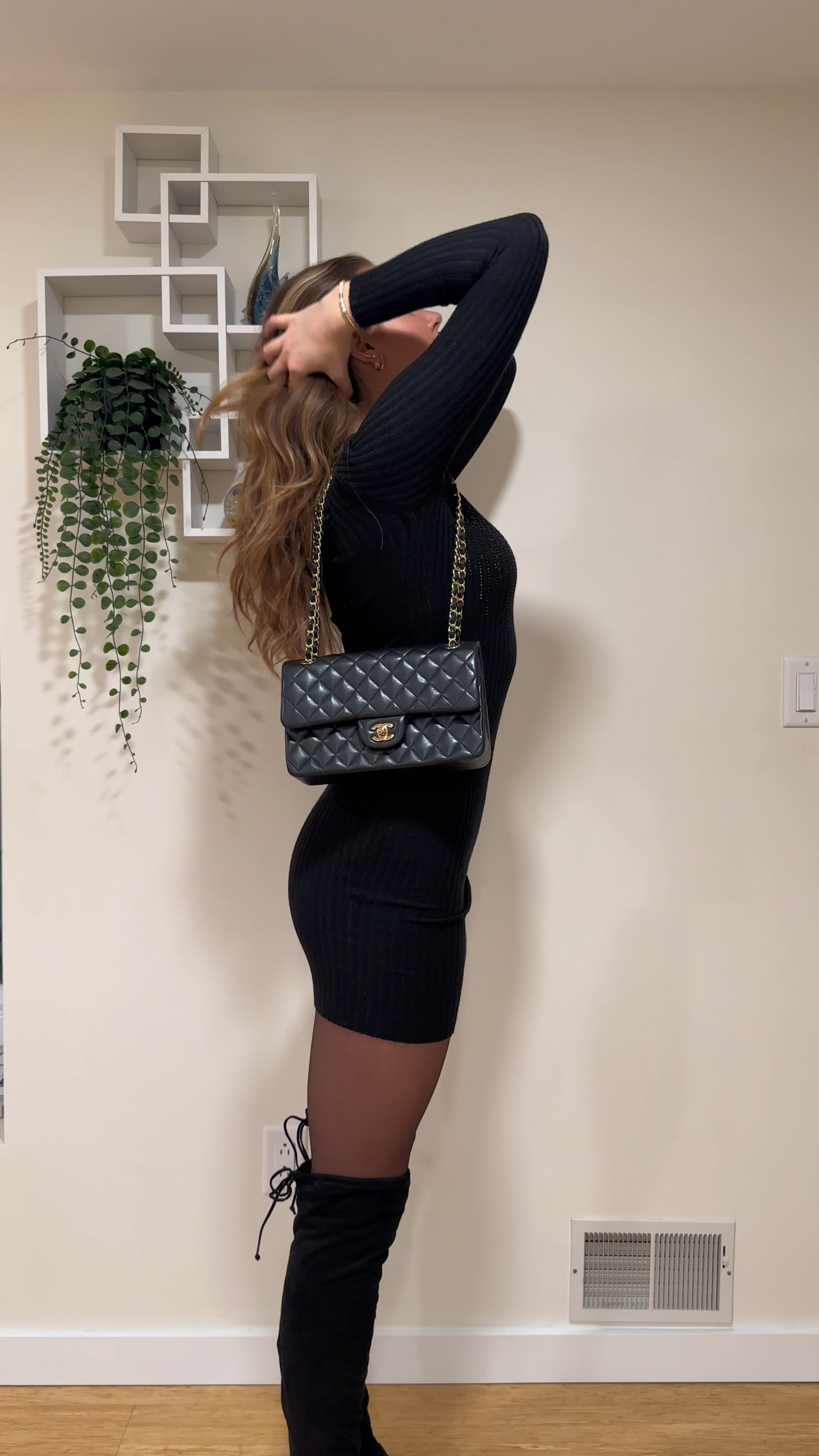 New Year’s Eve black dress + over the knee boots outfit inspo🖤 the perfect classy black dress outfit to wear to any and all your New Year’s Eve festivities, whether you’re at a party, dinner, club, etc. follow me @deanafidler for more affordable college girl fashion fashion:)

#LTKHoliday #LTKparties #LTKSeasonal