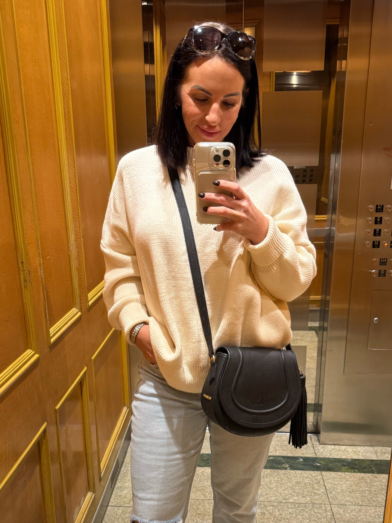 Hitting get city on this beautiful fall day. Snag this weather on sale now! The perfect basic piece  

#LTKSaleAlert #LTKCyberWeek #LTKTravel