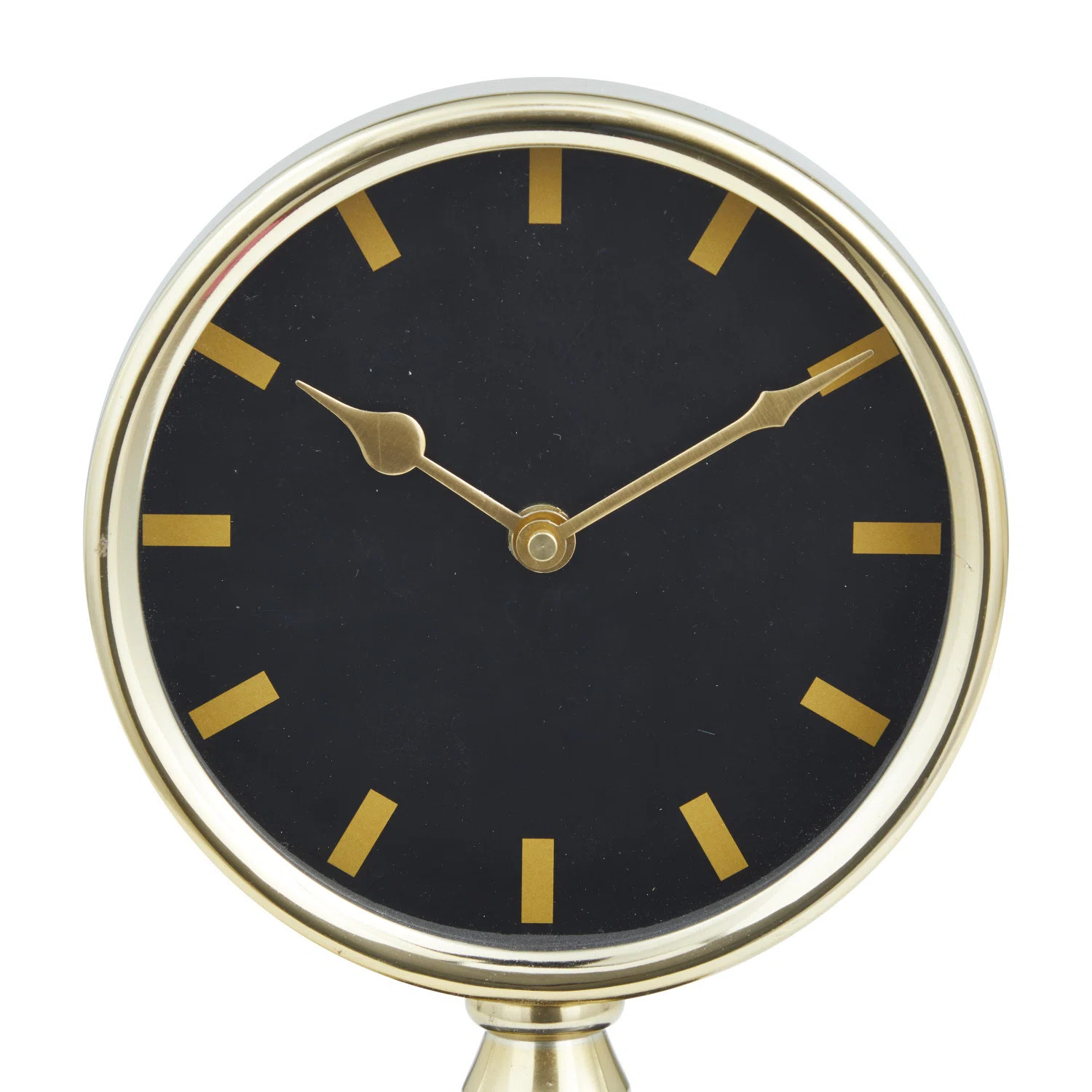 Greyleigh™ Appomattox Modern & Contemporary Analog Stainless Steel Mechanical Tabletop Clock in... | Wayfair North America