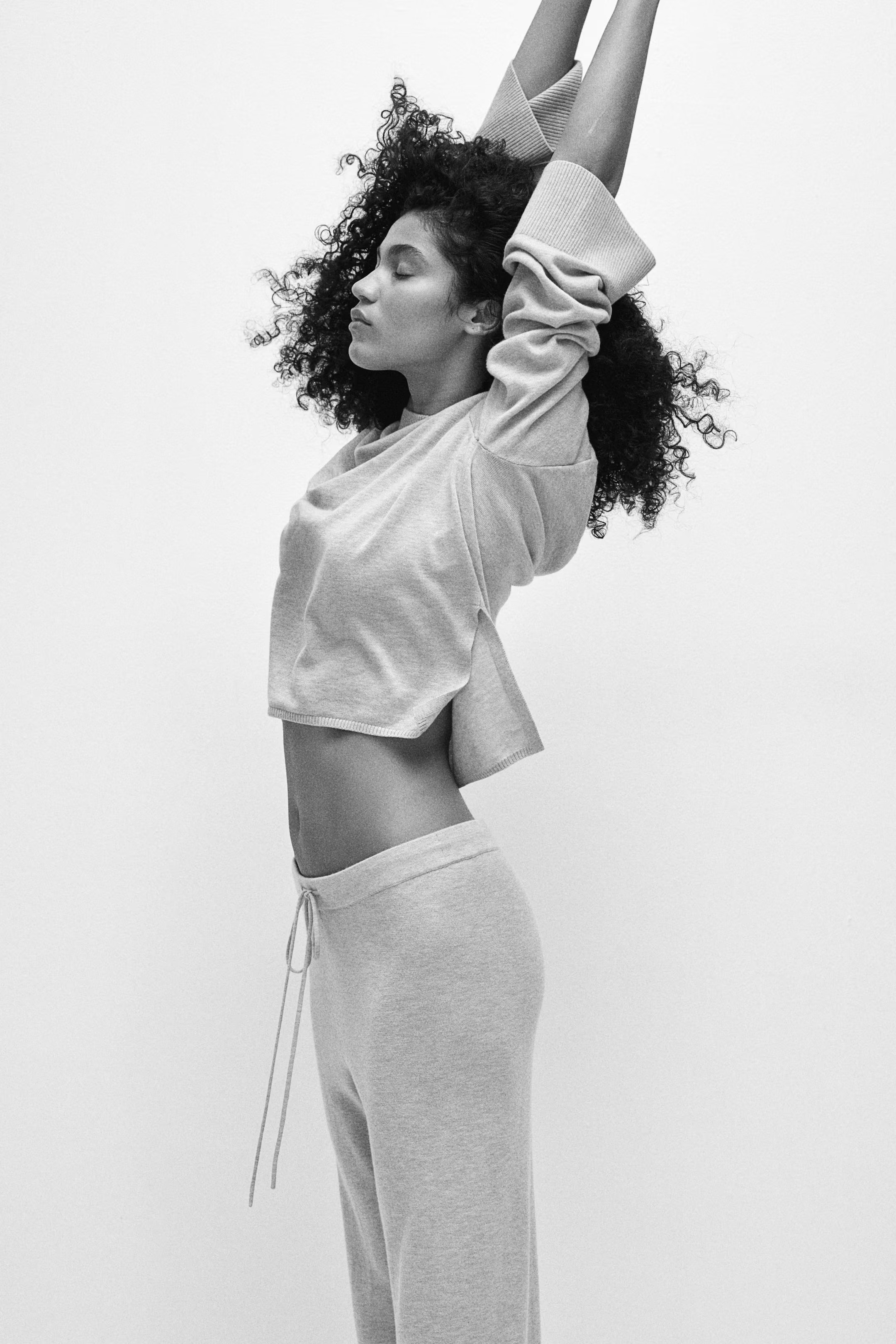 Cashmere-blend trousers - Light beige marl - Ladies | H&M GB | H&M (UK, MY, IN, SG, PH, TW, HK)