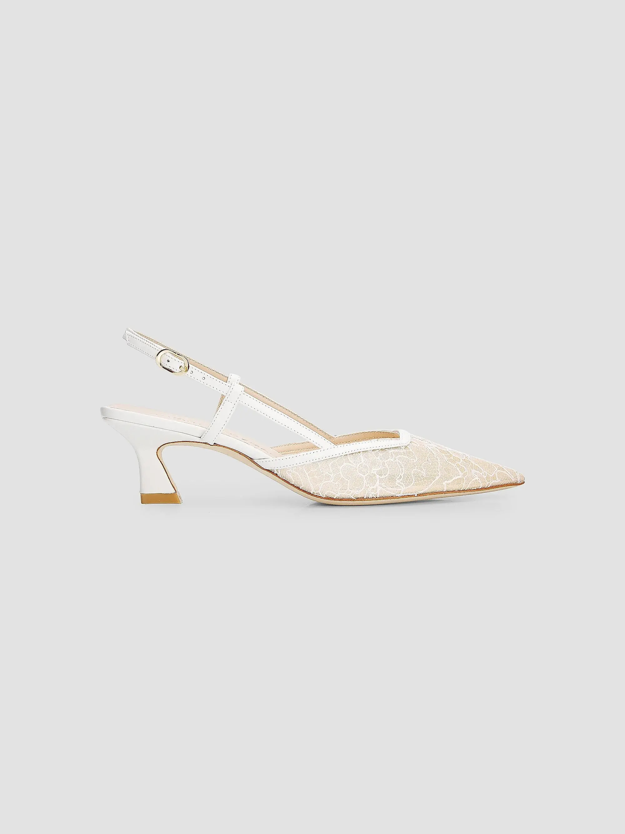 Vinnie 50MM Floral Lace Slingback Pumps | Saks Fifth Avenue