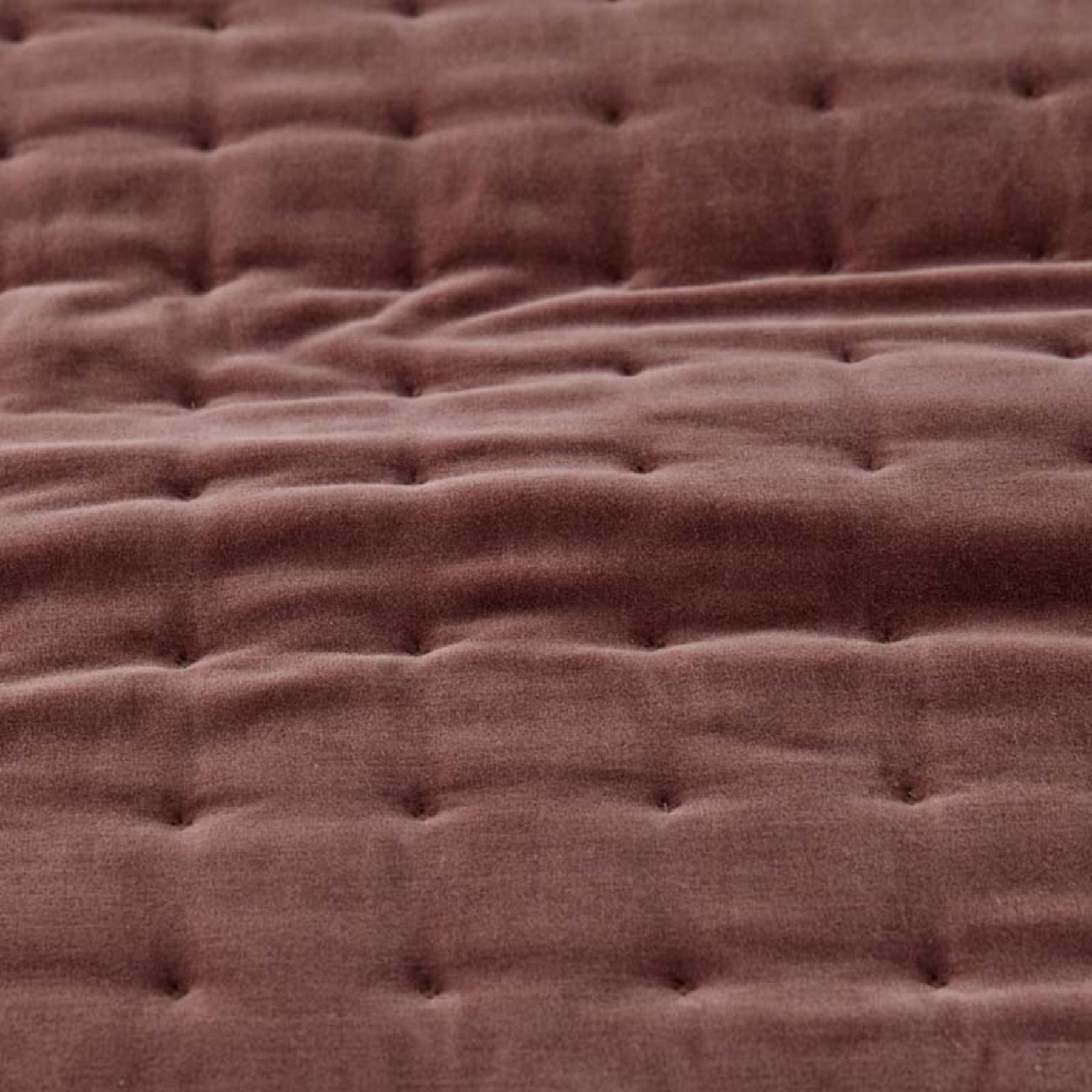Tufted Stitch Velvet Quilt - Bordeaux, King/Cal. King | The Company Store