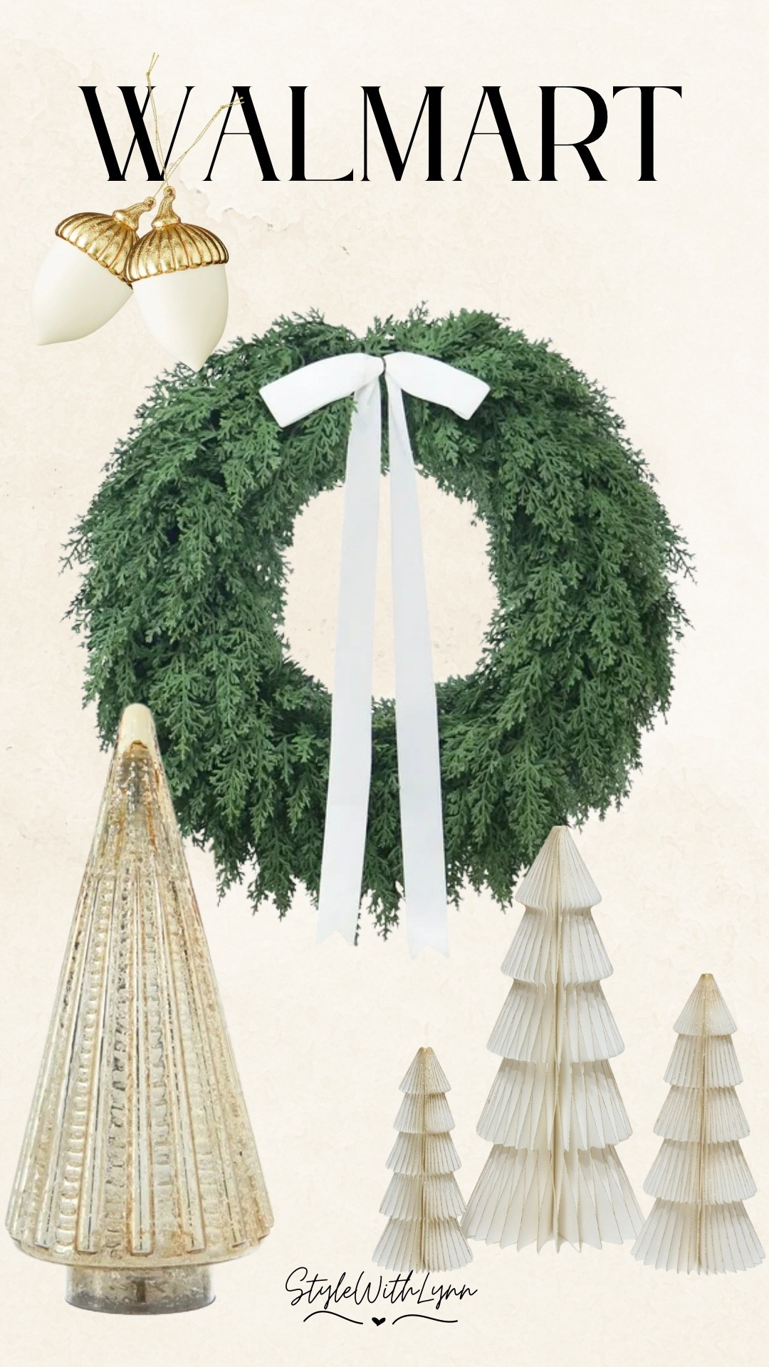 Neutral Christmas Decor from Walmart.

#walmartfinds #walmartholiday #christmasdecor

#LTKHome #LTKFindsUnder50 #LTKSeasonal