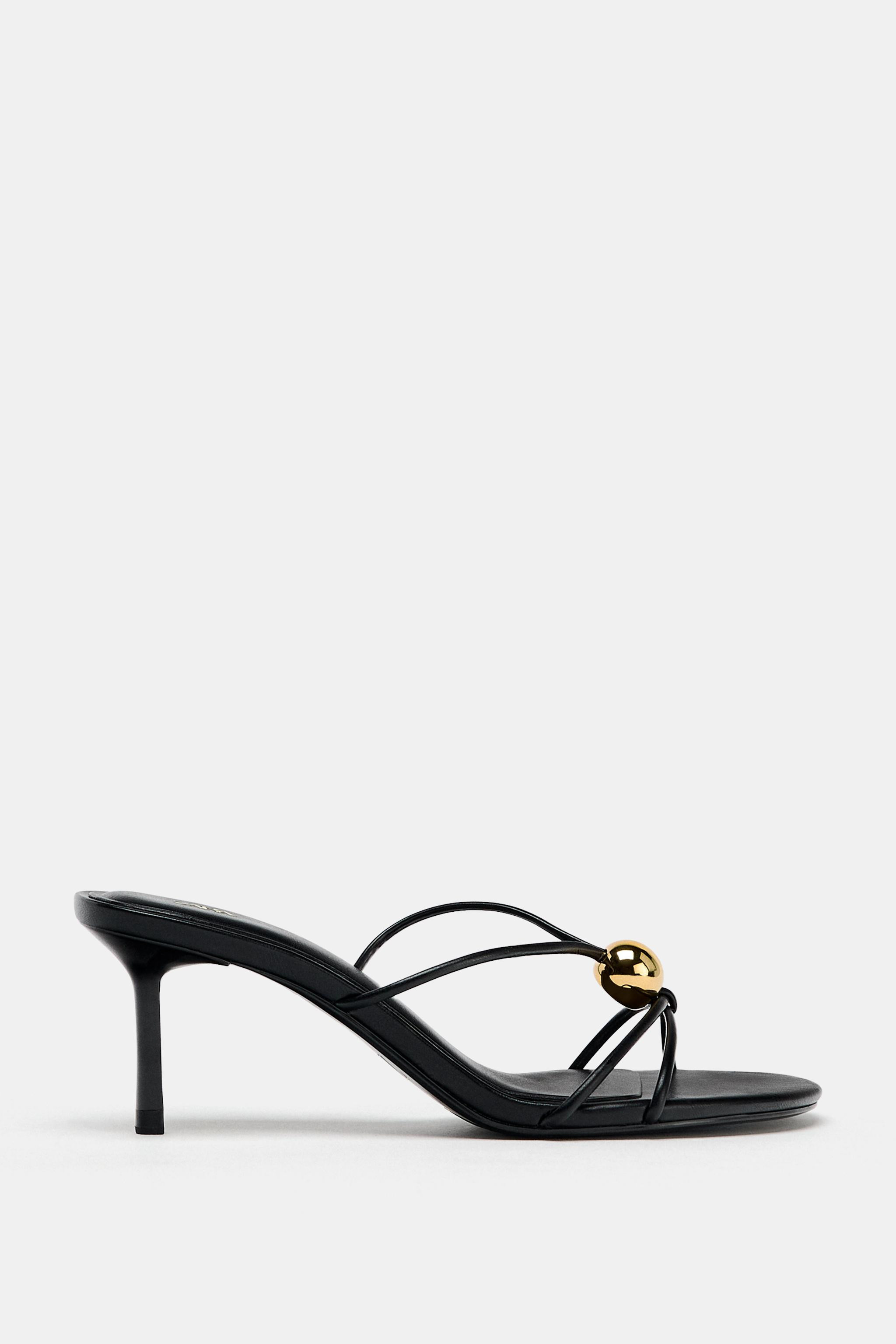 SANDALS WITH METALLIC DETAIL | Zara US