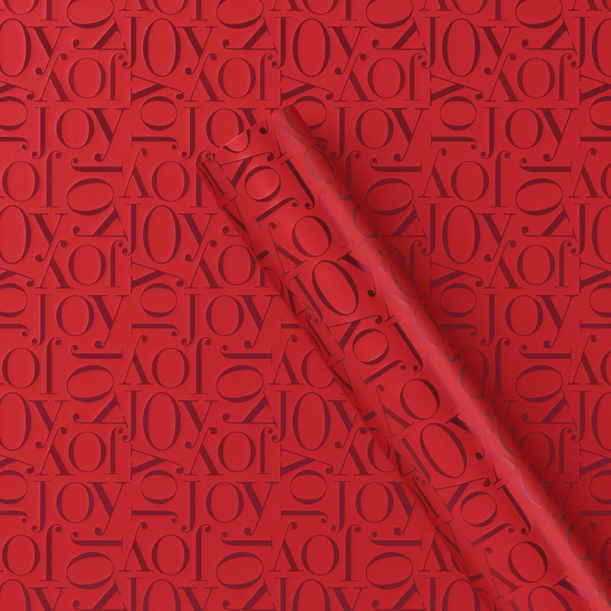 25 sq ft 'Joy' Christmas Gift Wrap Red - Wondershop™ | Target