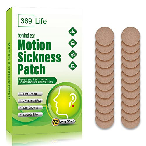 369 Life Motion Sickness Patches for Car and Boat Rides, Ships, Cruise and Airplane & Other Forms of Transport - Travel Essentials, for Adults and Kids (24 Count) | Amazon (US)