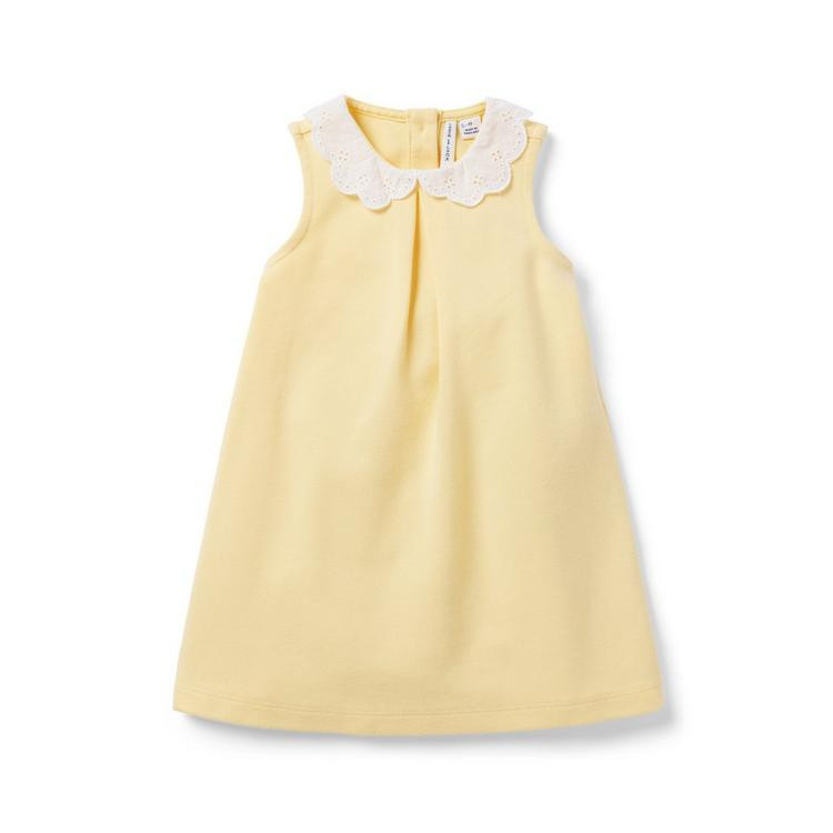 Baby Eyelet Collar Ponte Dress | Janie and Jack