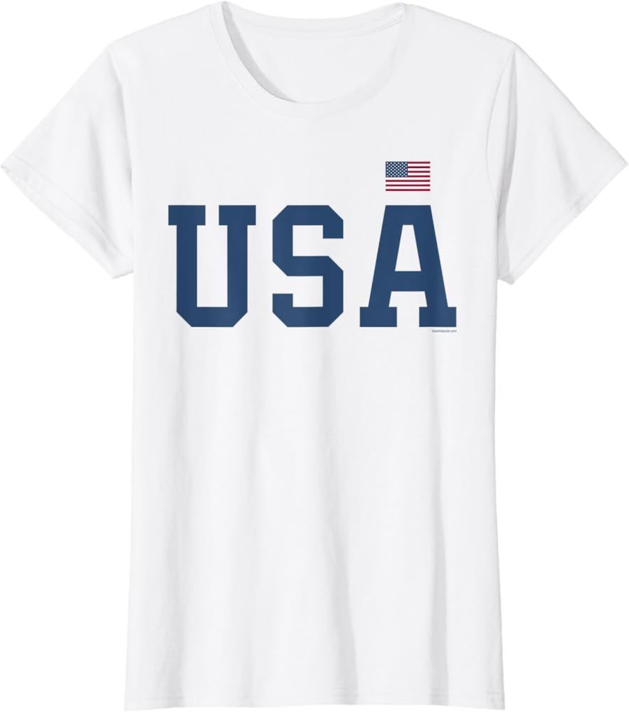 USA Shirt Women Men Kids Patriotic American Flag July 4th T-Shirt | Amazon (US)