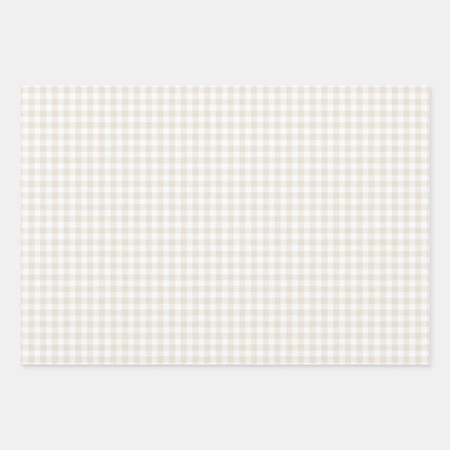 Linen Gingham Wrapping Paper  | Zazzle | Zazzle