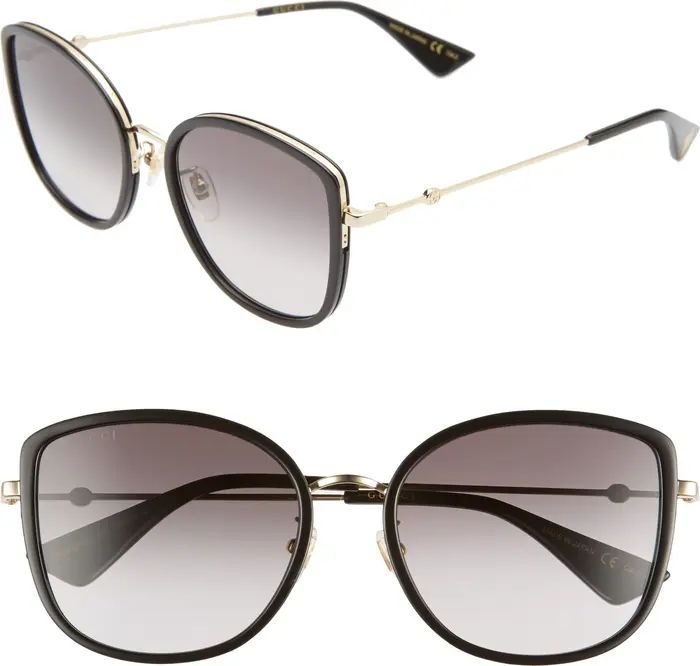 Gucci 56mm Gradient Cat Eye Sunglasses | Nordstrom | Nordstrom