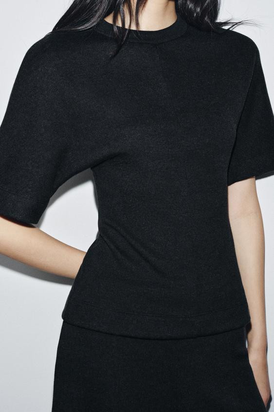 NEWSOFT FITTED TOP19.99 GBP charcoal grey Grey marl brown vigorecharcoal grey | 0858/462/823Put i... | Zara UK