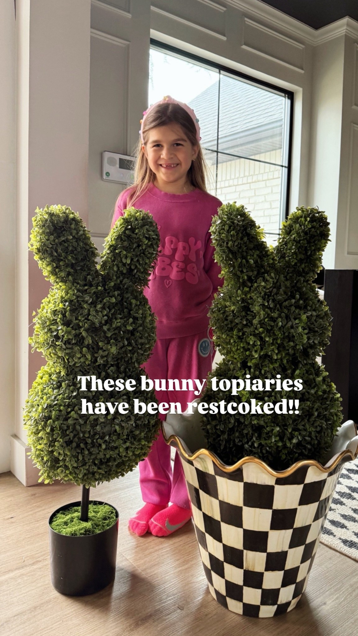 These bunny topiaries have been restocked! 

#LTKFindsUnder50 #LTKHome