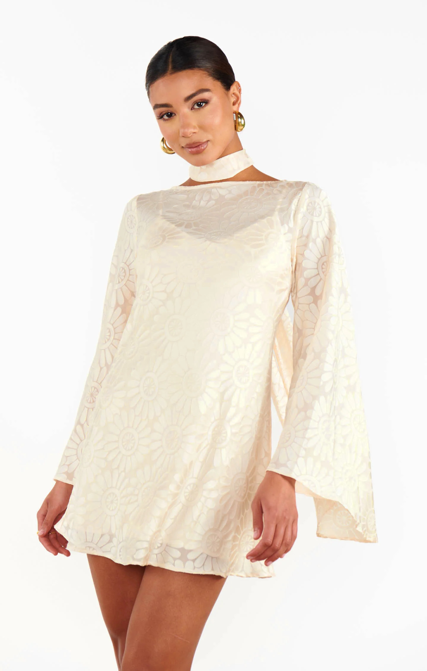 Sarah Mini Dress ~ Cream Daisy Burnout | Show Me Your Mumu