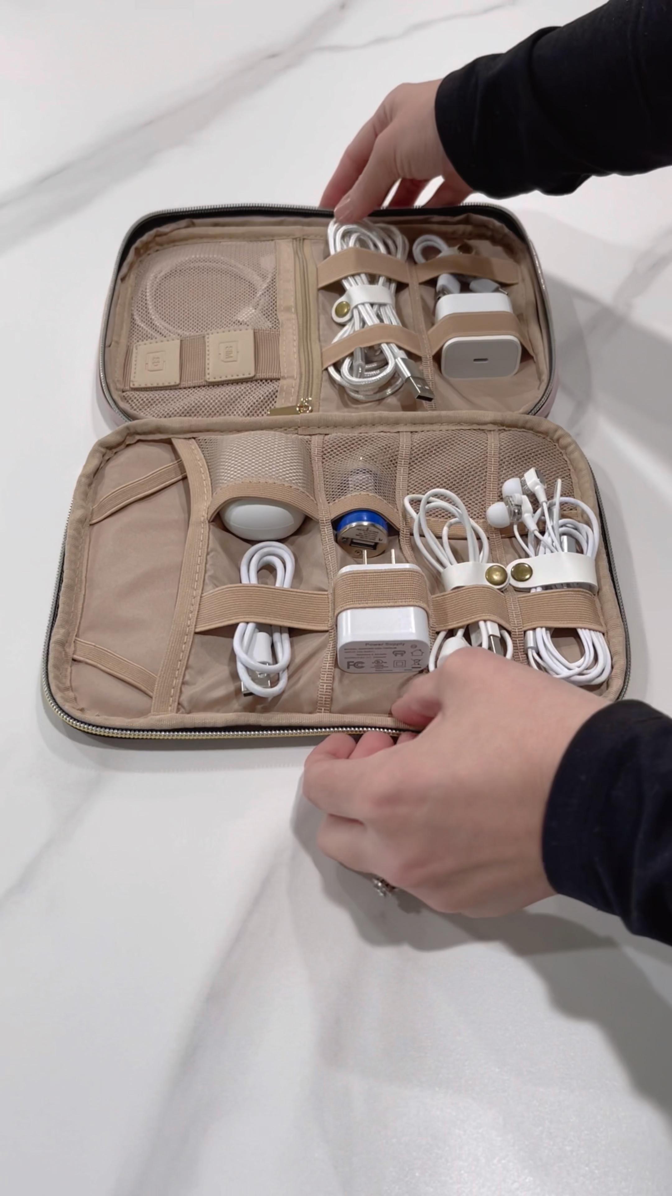 Amazon cord organizer. Travel case. For chargers, phone cords, accessories. 

#LTKtravel #LTKitbag #LTKhome