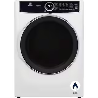 Electrolux 8 cu. ft. White Front Load Perfect Steam Gas Dryer with LuxCare Dry and Instant Refres... | The Home Depot