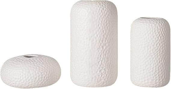 Anding Ceramic White Vase Set/Wedding Vase/Modern Vase/Simple Desktop Center Vase - Flower Pot - ... | Amazon (US)
