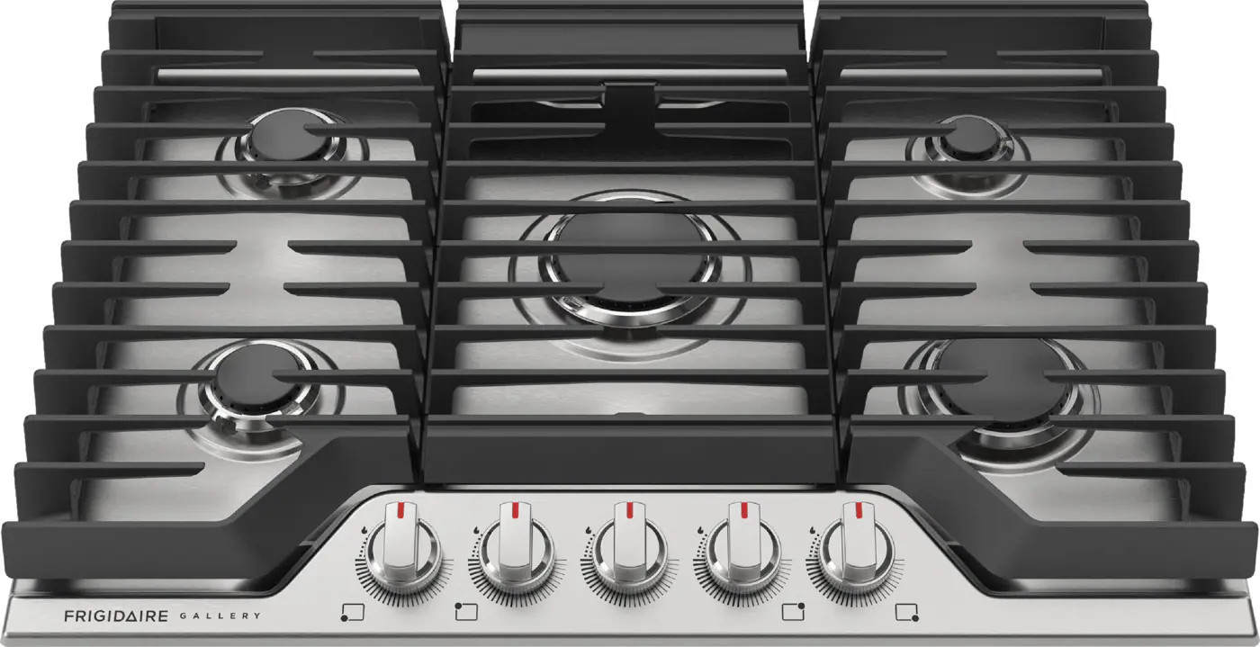 Frigidaire Gallery 30-in 5 burners Stainless steel Gas Cooktop | GCCG3048AS | Lowe's