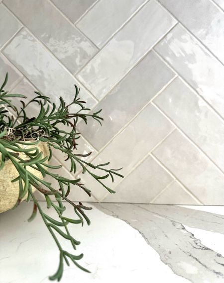 My backsplash tile is inspo!
Cloe 2.5 x 8 in herringbone pattern in white 
Kitchen design 
Bedrosians tile, kitchen backsplash, modern farmhouse, tile

#LTKhome #LTKfindsunder50 #LTKsalealert

#LTKHome