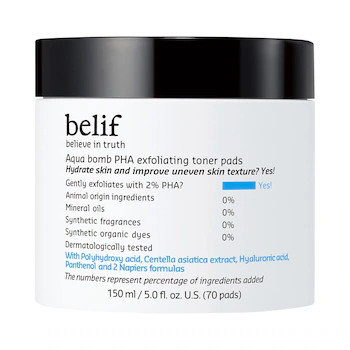belifAqua Bomb PHA Exfoliating Toner Pads | Sephora (US)