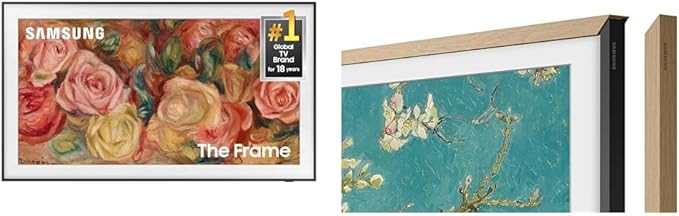 Samsung 4K The Frame 55'' TV with Teak Bezel | Amazon (US)