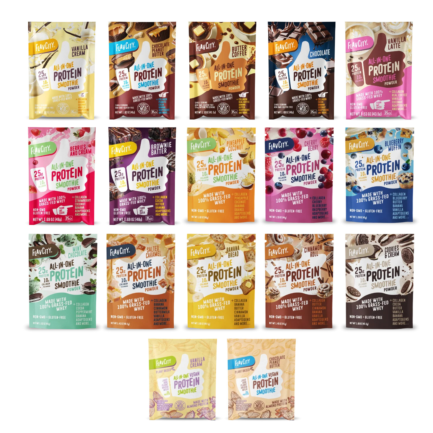 Protein Powder Packets | Single Serve Protein Powder | FlavCity | FlavCity
