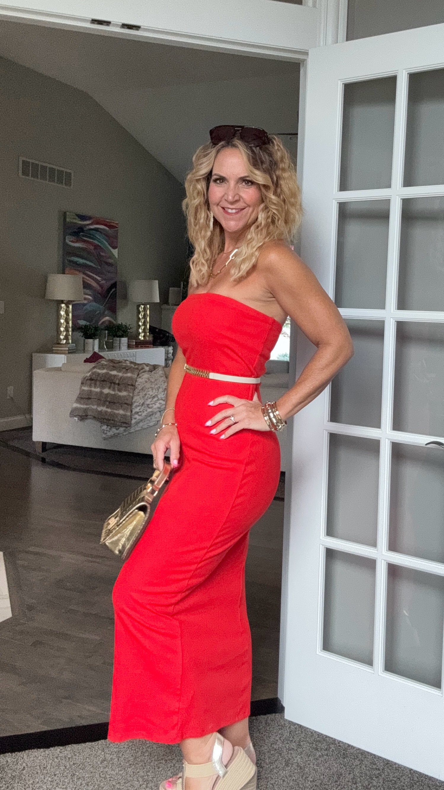 Sweet? Maybe. Basic? Never.
It’s all in the details—belt, wedges, sparkle, and a little attitude.
Wearing dress in a size small.
Wedges true to size 8.5

#LTKOver40 #LTKSaleAlert #LTKStyleTip
