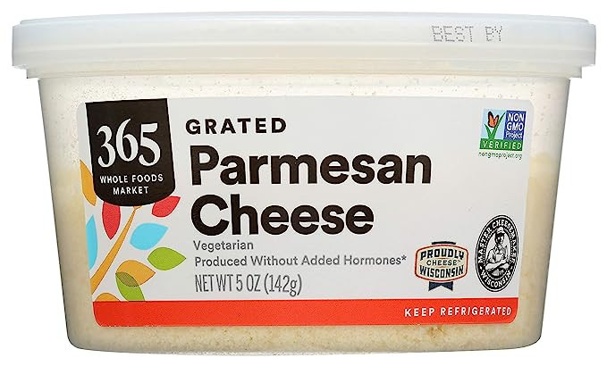365 by Whole Foods Market, Parmesan Grated, 5 Ounce | Amazon (US)