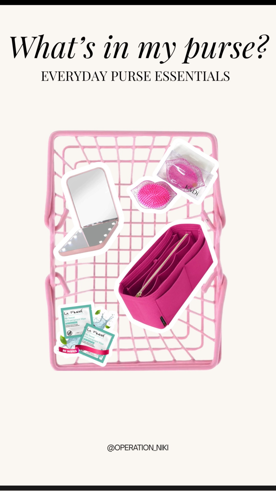 Everyday purse essentials I never leave the house without 👜✨ Practical, compact, and easy to grab when you need them most. These little staples keep me prepared for busy days and on the go moments. Follow for more @OPERATION_NIKI on IG, TikTok, & Facebook #purseessentials #everydaycarry #amazonfinds #ontheroad #dailyessentials #bagmusthaves #lifestylefinds #operationniki

#LTKTravel #LTKselfcare