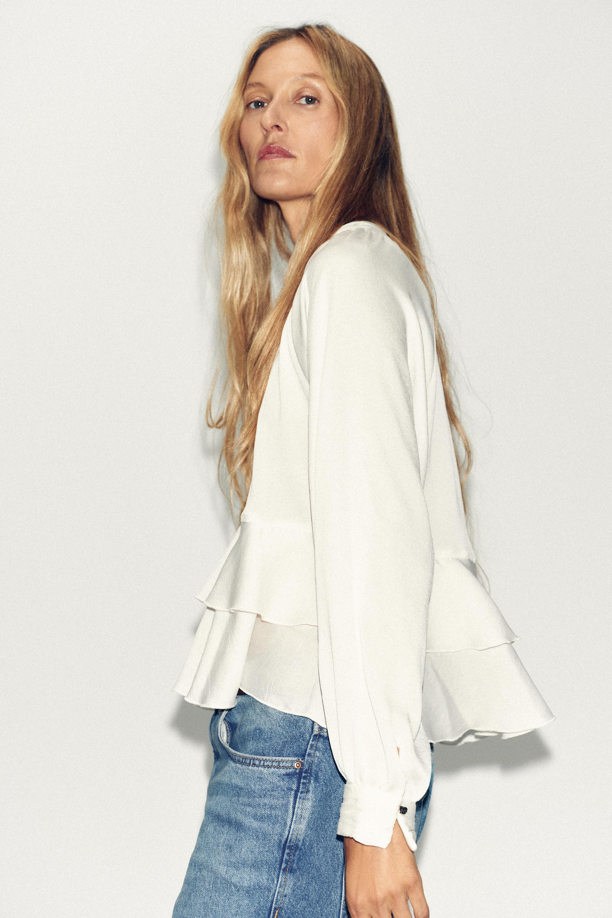 RUFFLED BLOUSE | Zara US