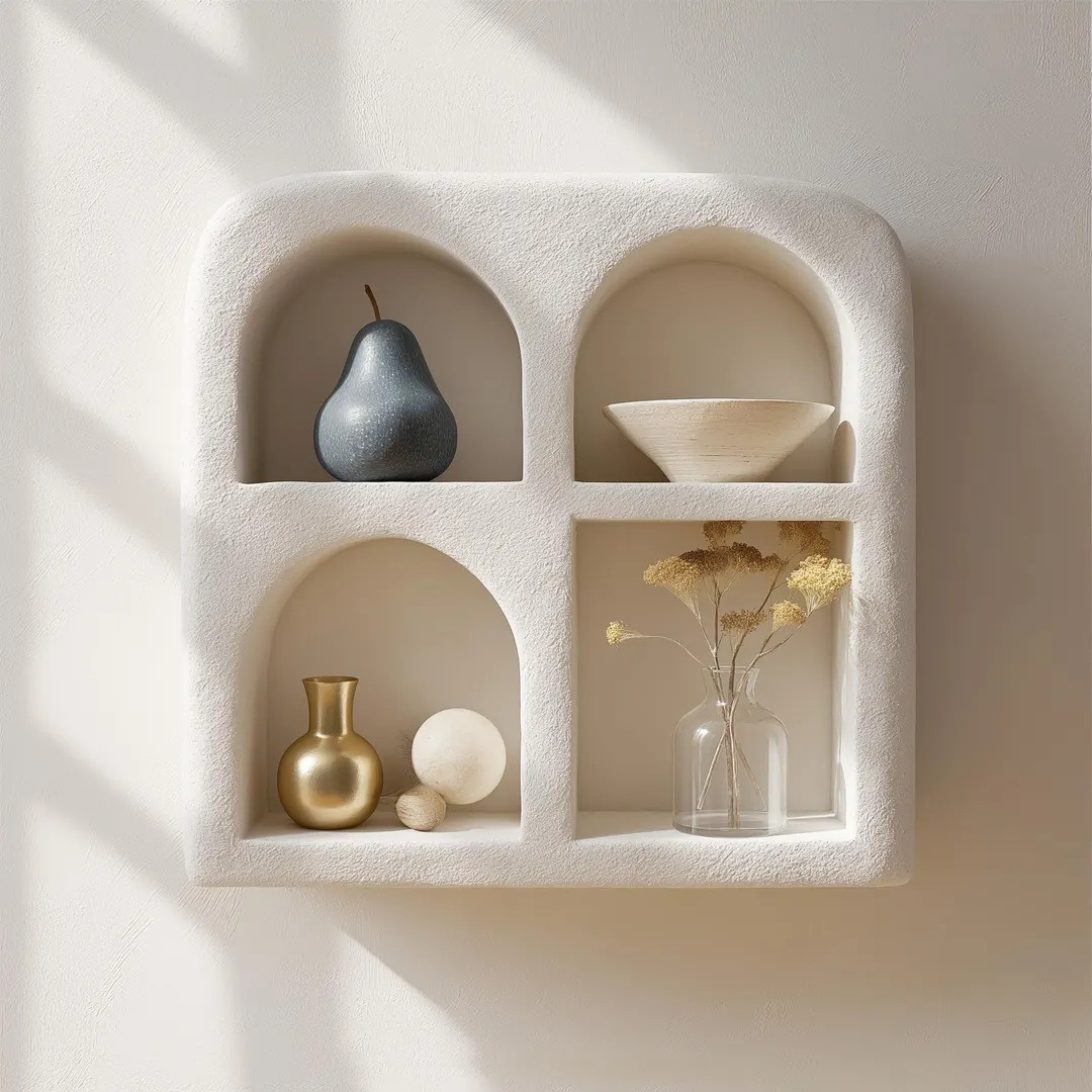 White Handmade Curio Shelf ,oddities shelf,Curiousity shelf,Curio Shelf, Wall Altar, Niche Nature... | Etsy (US)