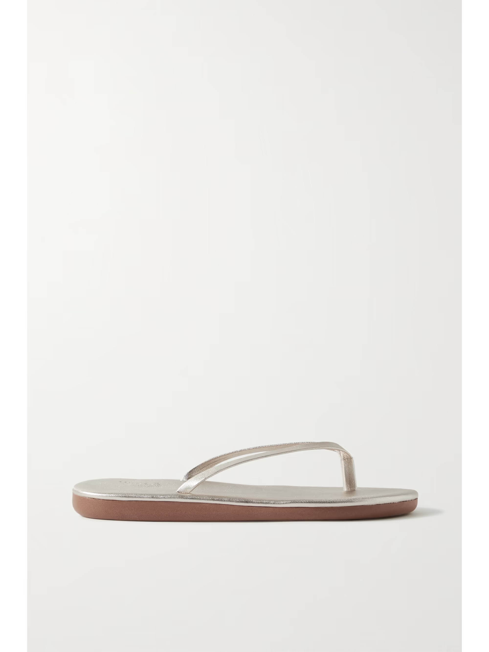 Saionara metallic leather flip flops | NET-A-PORTER APAC