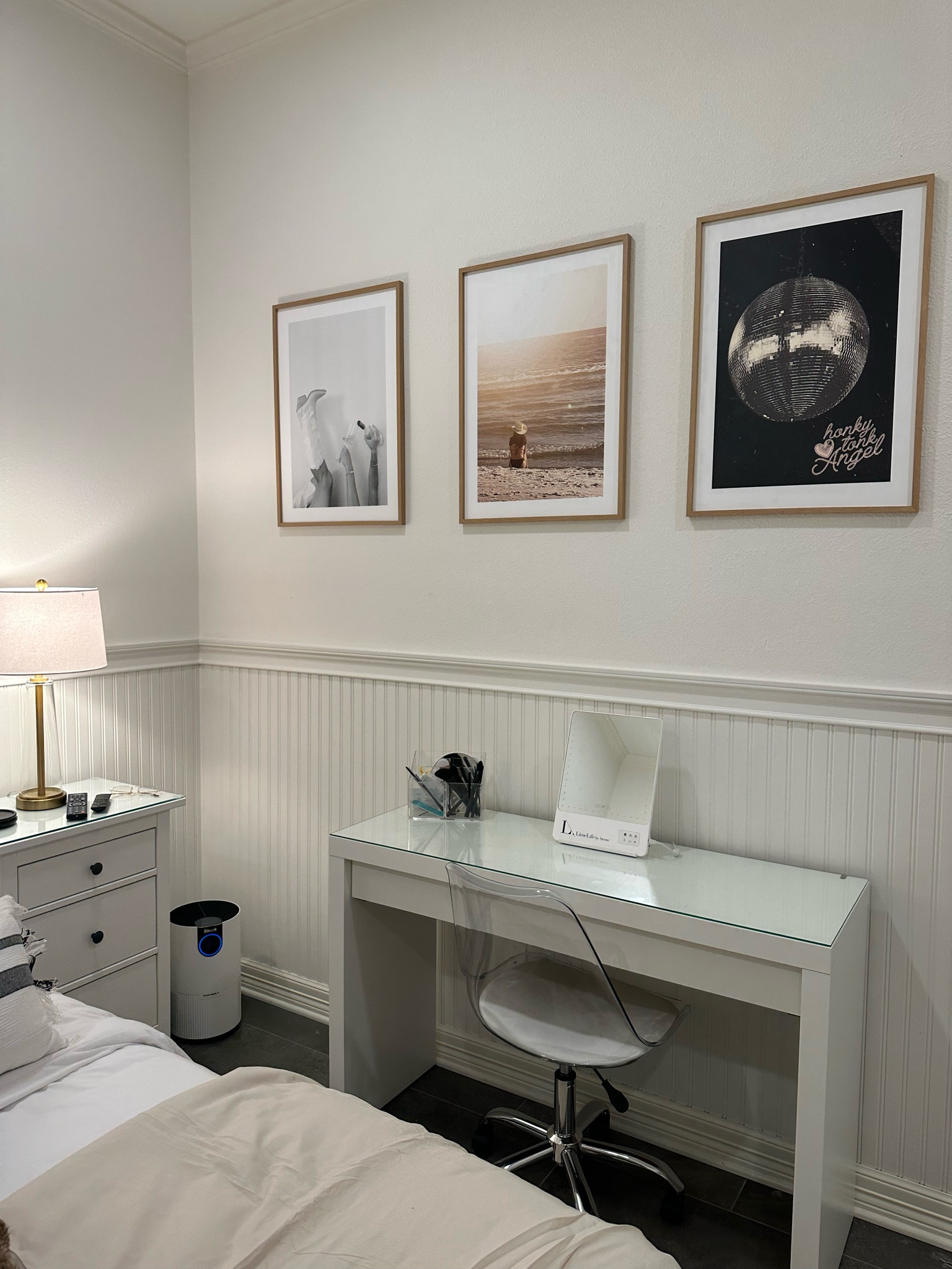 Obsessed with Mixtiles!!
I used two print from Etsy and one print of my daughter on the beach to create this costal cowgirl vibe! 