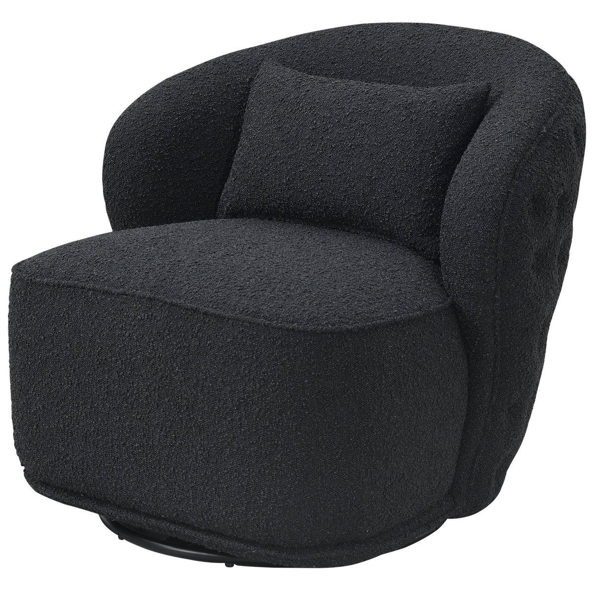 33" Wide Upholstered Tufted Boucle Swivel Barrel Chair - Kinwell | Target